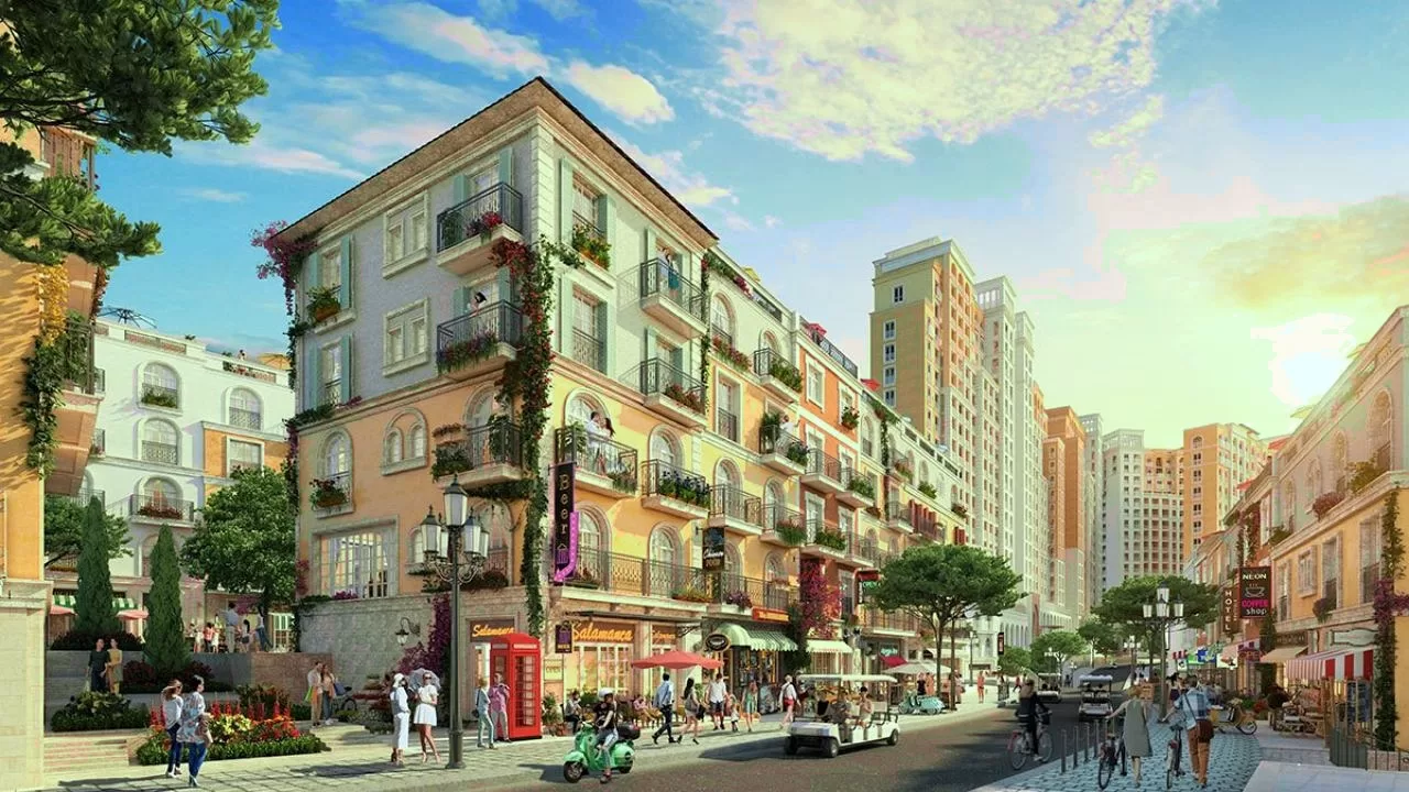 Thiết kế shophouse Sun Mê Linh