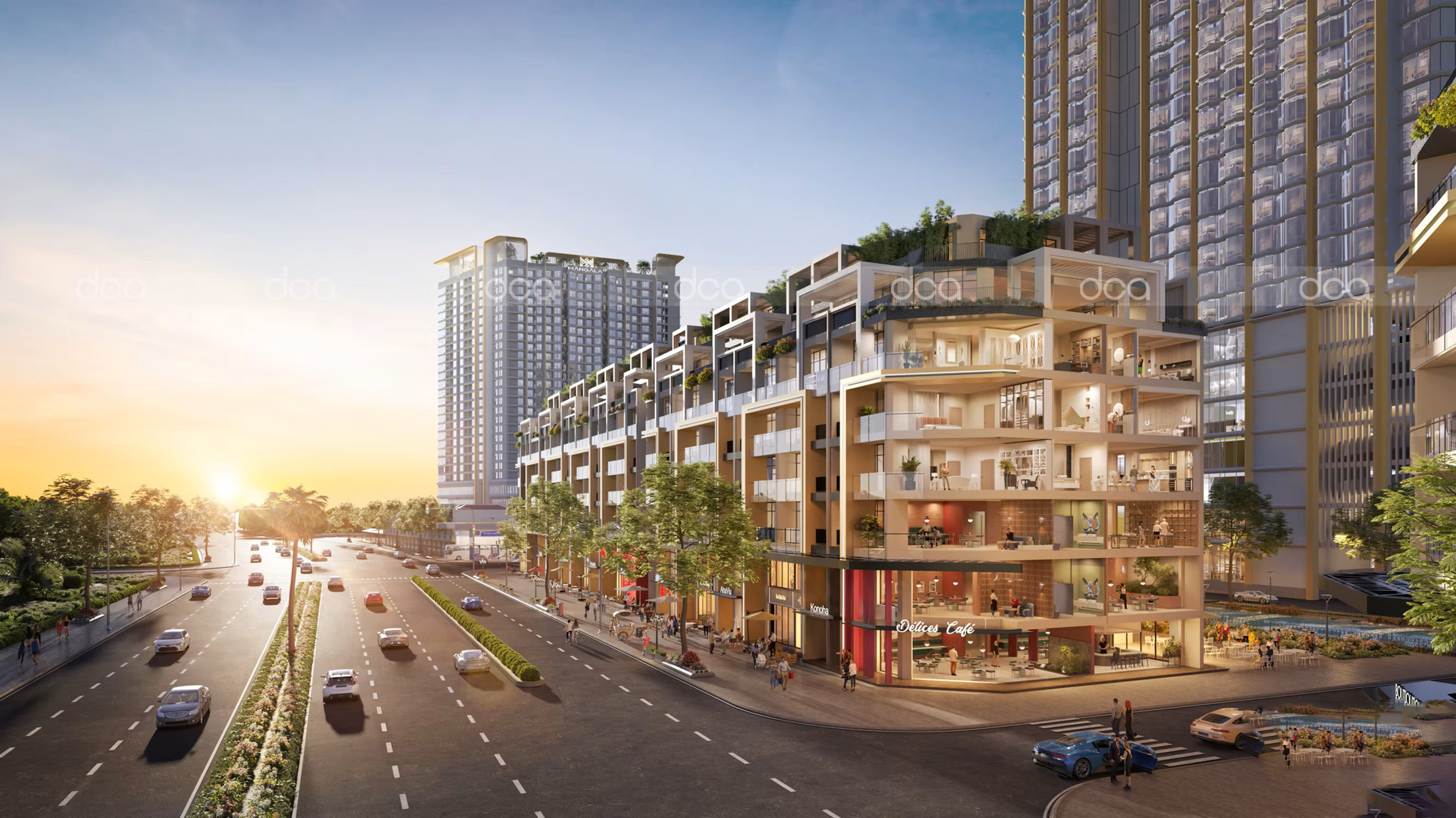 thiết kế shophouse Sun Mê Linh thiết kế shophouse Sun Mê Linh