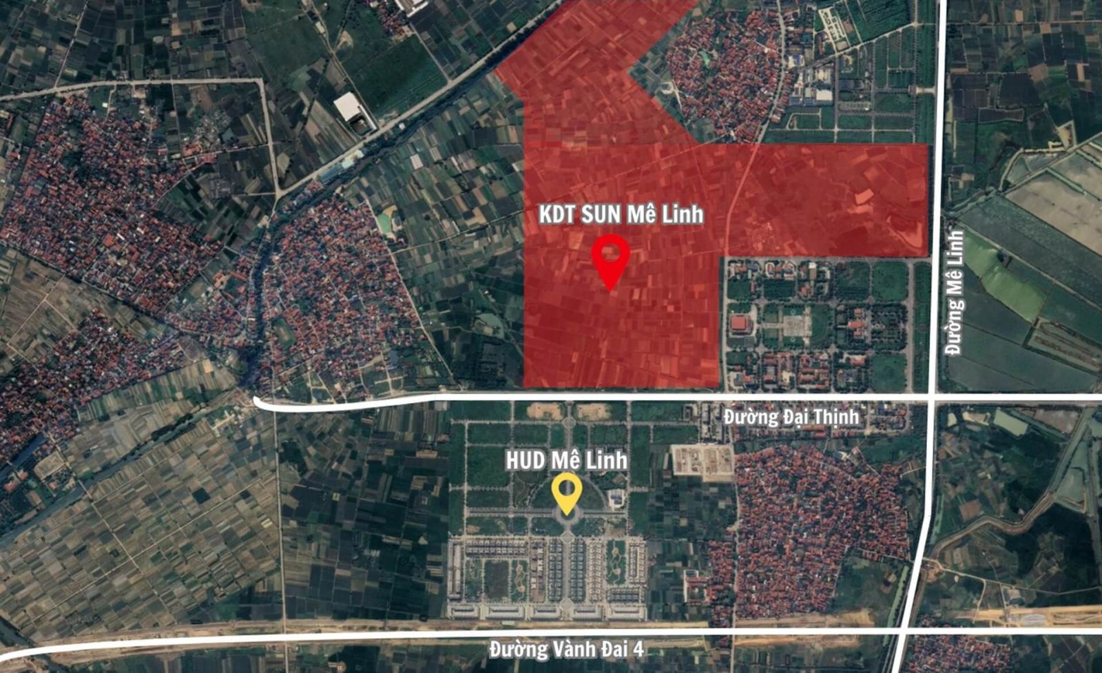 vị trí dự án Sun Mê Linh vị trí dự án Sun Mê Linh